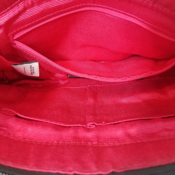 White House Black Market Leather Clutch/Black - Picture 6 of 7